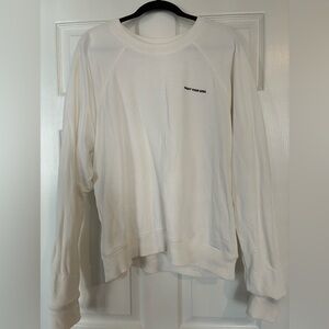 Spiritual Gangster - Off-White Crewneck Sweatshirt with 'TRUST YOUR SOUL'